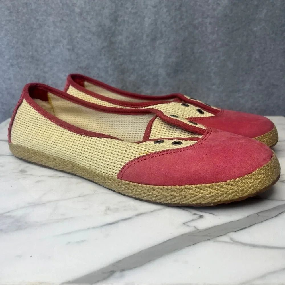 UGG Women’s Pink Cream Casual Slip On Shoes size 9